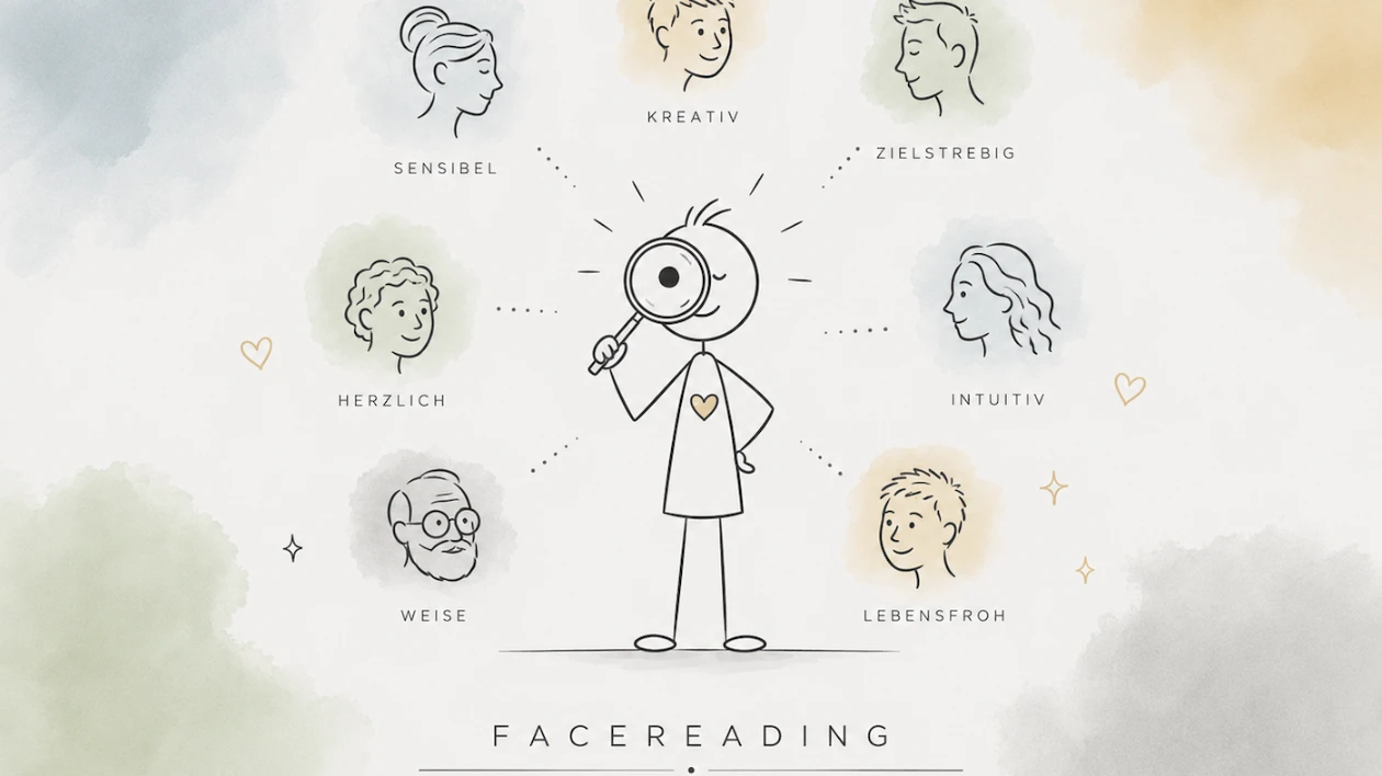 Professional face reading consultant analyzing facial features for coaching